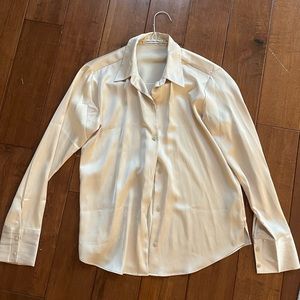 Satin button up blouse